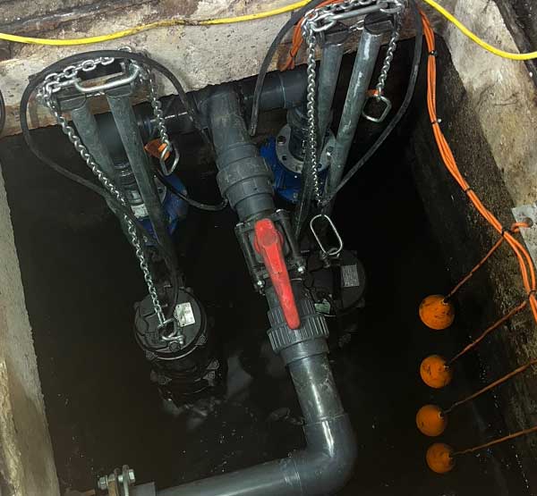 Pumping station installation by Performance Drains